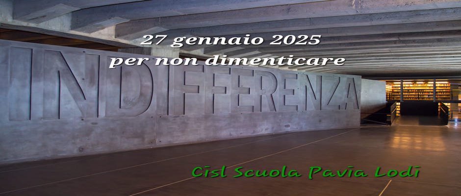 GIORNO DELLA MEMORIA: 27 gennaio 2025