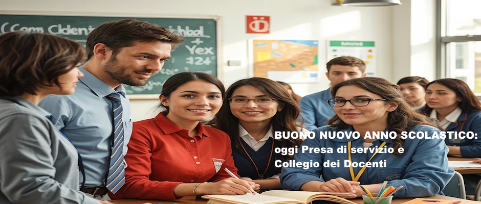 BUON ANNO SCOLASTICO 2025-2026: oggi ricominciano gli impegni del personale docente.