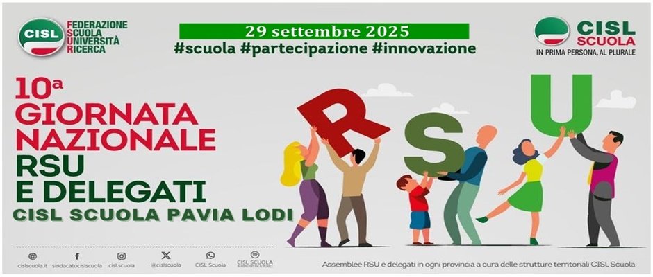 X GIORNATA DELLE RSU-ROS CISL SCUOLA PAVIA-LODI